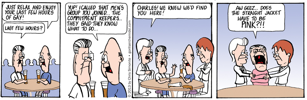 Chuckles Awaits A Cure For Gay!